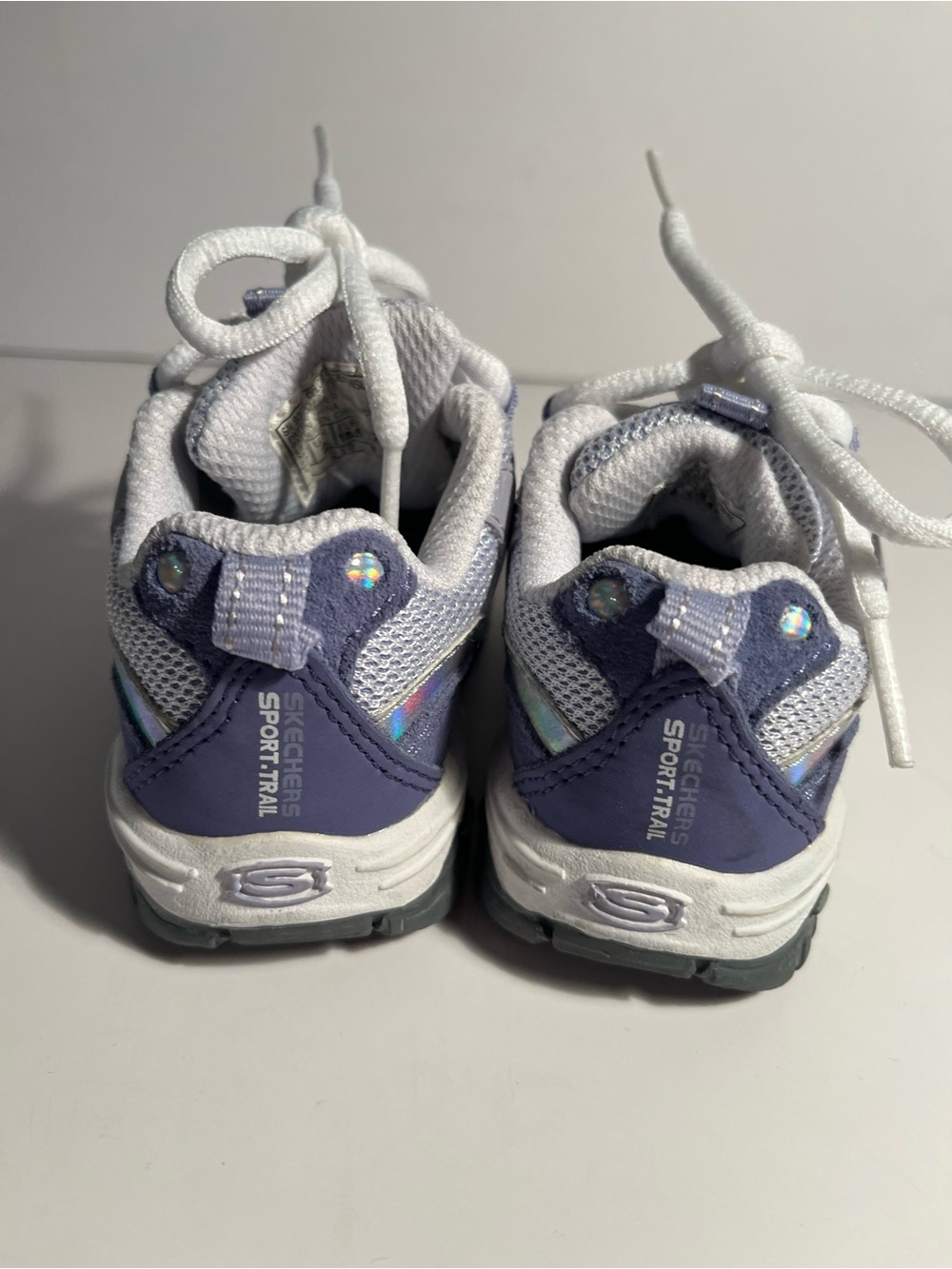 Skechers BABY Purple Iridescent Trainer Sneakers size 3 🎀🎀🎀 - Picture 3 of 5